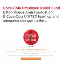 Coca-Cola UNITED, UNITED West Region, Associate Relief Fund, BRAF, Baton Rouge Area Foundation, southern Louisiana, Donate