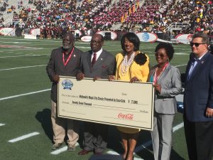 MCC, 2016, Events, Community, College Football, Magic City Classic, Sponsorship, AM University, Check Presentation