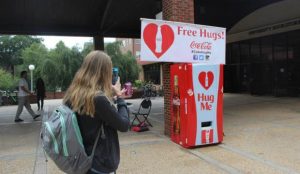 Athens, hug vendors, Free hugs