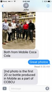 Production, Mobile Coca-Cola, Alabama, Coca-Cola UNITED, New Territories, SOF, 21st Century Beverage Model, System of the Future