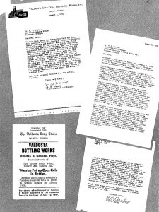 scans of multiple articles about coca cola