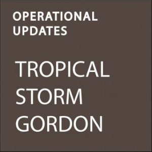 TROPICAL STORM GORDON OPERATIONAL UPDATES, COCA-COLA UNITED, MISSISSIPPI, ALABAMA