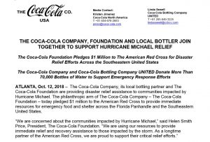 Hurricane-Michael_The-Coca-Cola-Company-The-Coca-Cola-Foundation-pledges-support