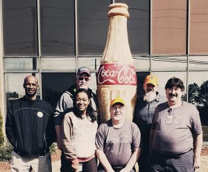 Marietta Coca-Cola, wood iconic Coca-Cola bottle, chainsaw professional, Brian Ruth