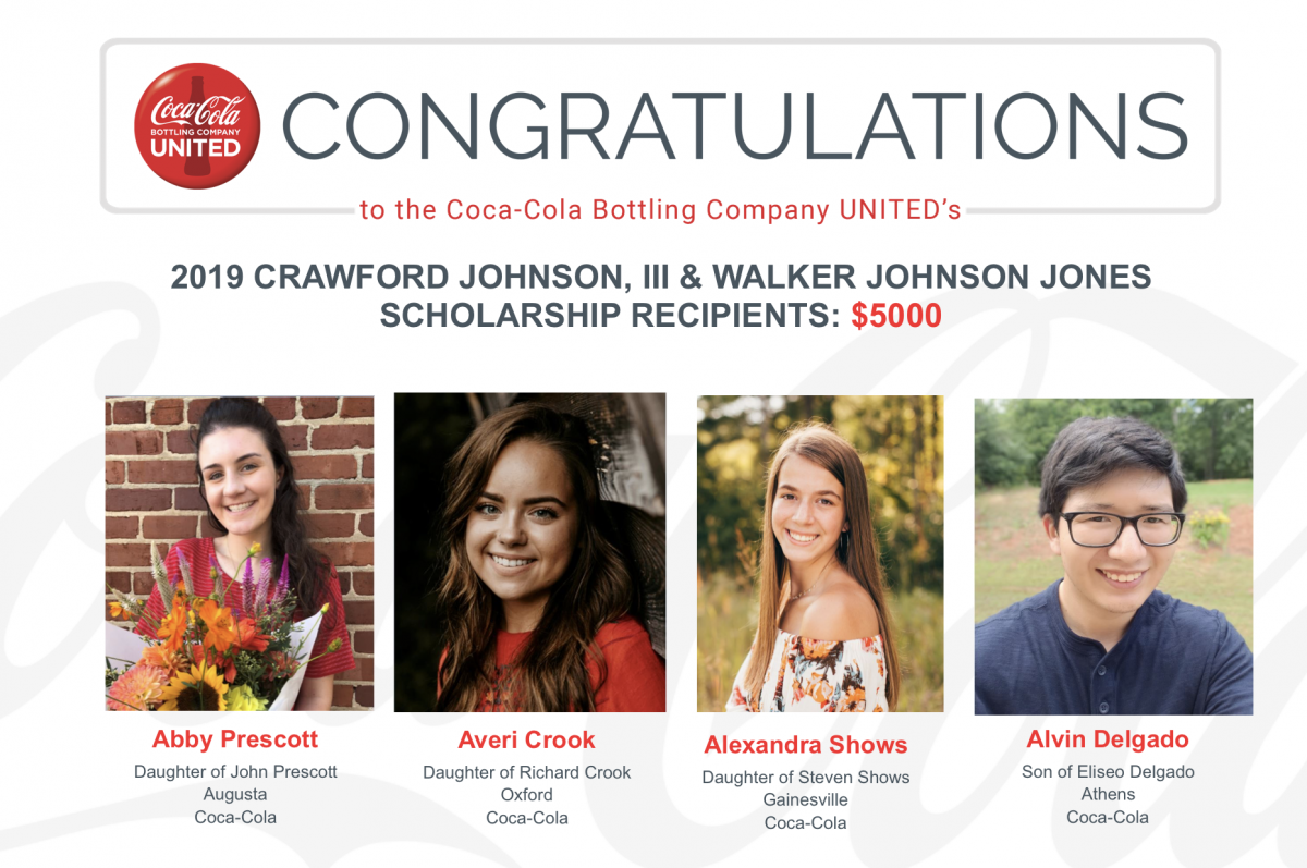 2019 Crawford Johnson III and Walker Johnson Jones Scholarship Winners ...