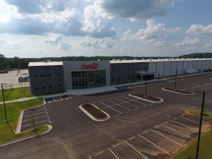 Drone shot of facility