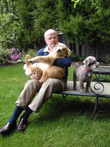 Allen with his dogs
