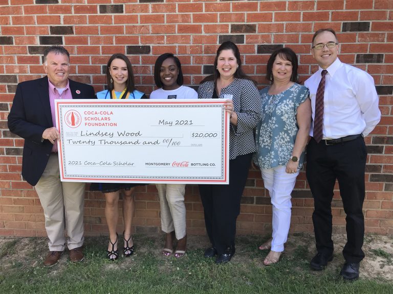 MontgomeryArea CocaCola Scholar Honored at Check Presentation Coca