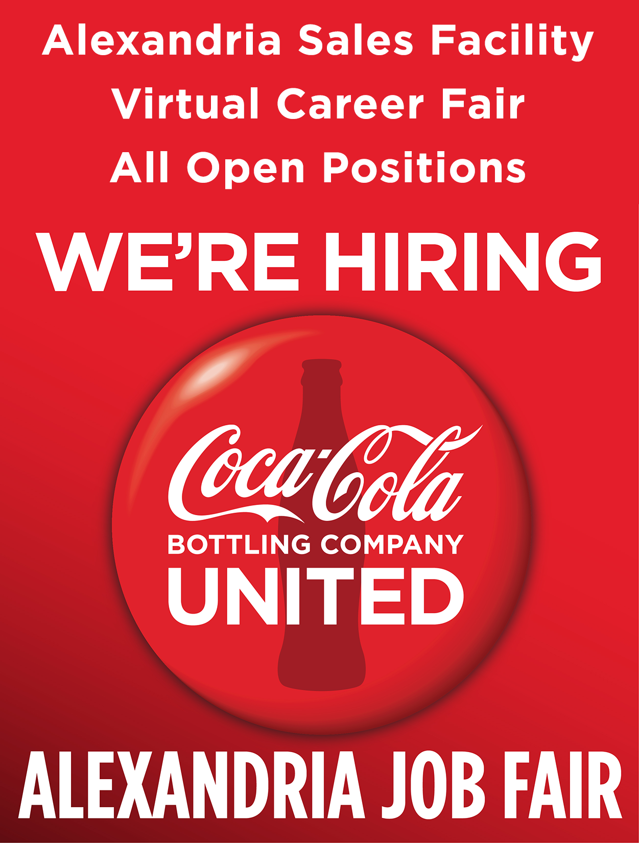 We're HiringAlexandria_1200x1200 virtual CocaCola UNITED